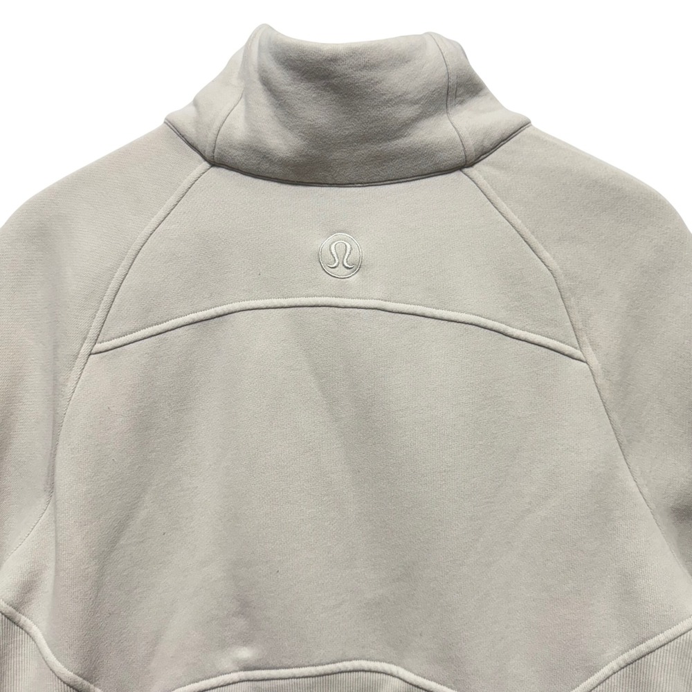 Lululemon Scuba Oversized Funnel Neck Half Zip‎ Sweatshirt White Opal M/L - Picture 9 of 10